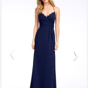 Hayley Paige Burgundy Bridesmaid Dress